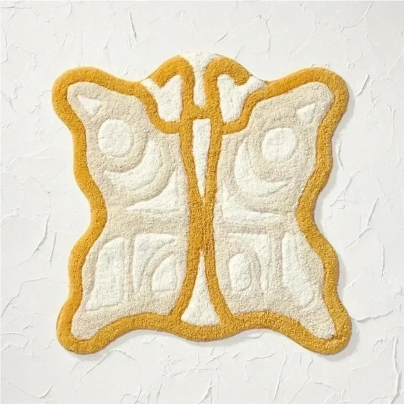 NWT 26"x26" Butterfly Shaped Bath Rug Yellow
- Opalhouse designed with J… - Picture 1 of 5
